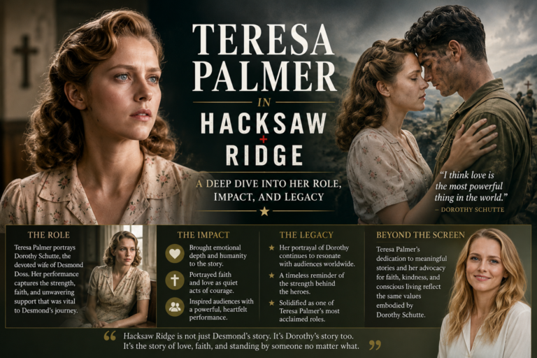 Teresa Palmer in Hacksaw Ridge