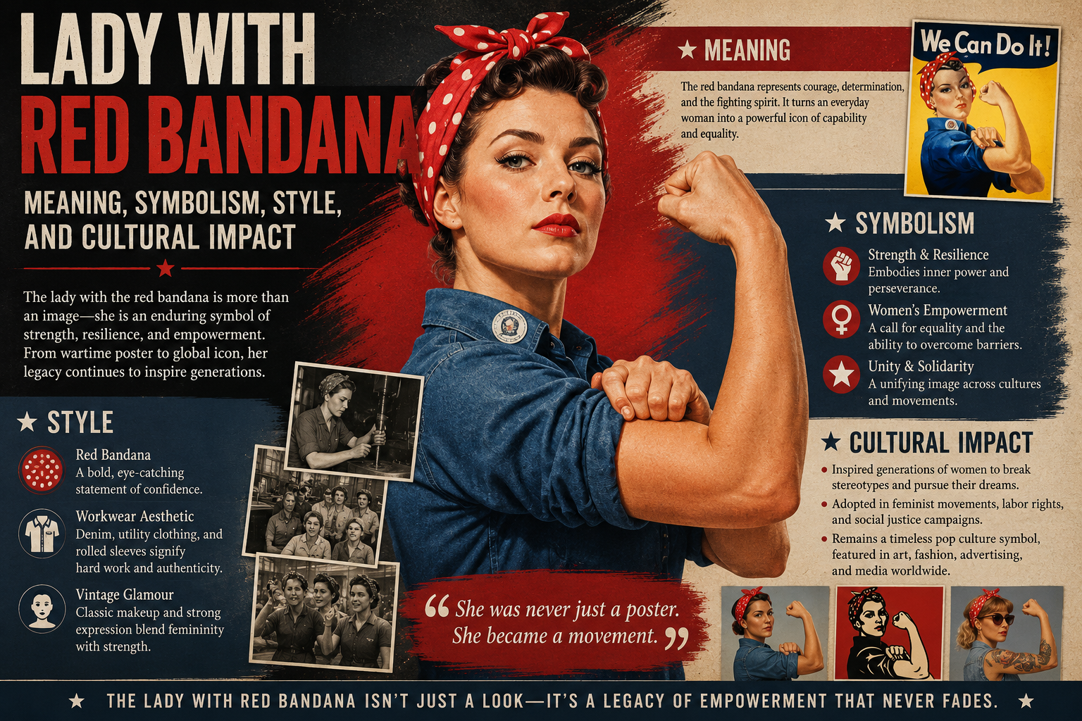 Lady With Red Bandana