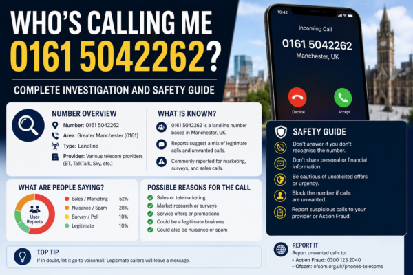 Who’s Calling Me 0161 5042262