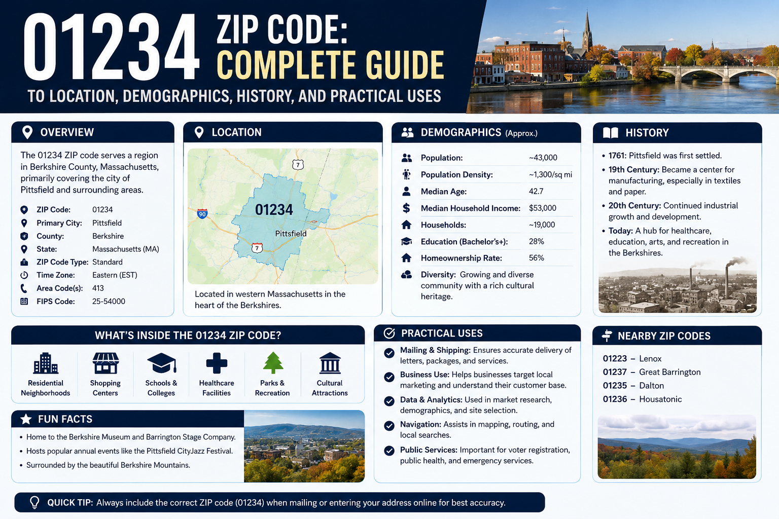 01234 Zip Code